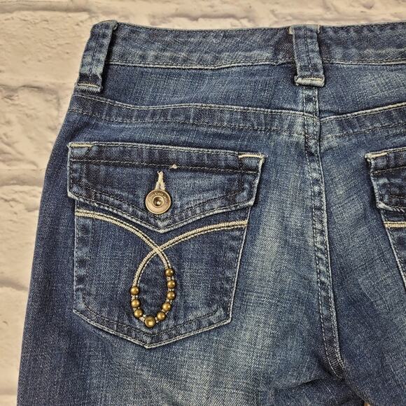 Calvin Klein Distressed Lean Bootcut Jeans size 4 - Picture 5 of 16